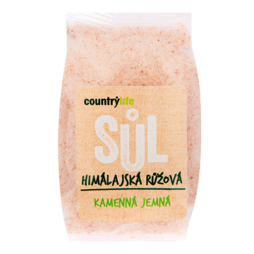 Sůl himalájská růžová jemná 500 g Country Life 